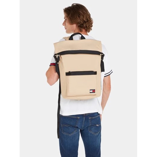 Tommy Jeans Plecak Tjm Daily Rolltop Backpack AM0AM11965 Beżowy Tommy Jeans uniwersalny MODIVO okazja