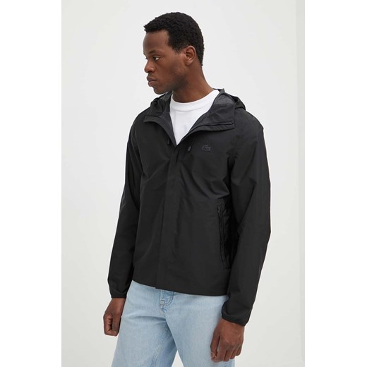 Lacoste kurtka męska kolor czarny przejściowa ze sklepu ANSWEAR.com w kategorii Kurtki męskie - zdjęcie 172152765