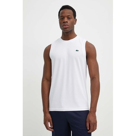 Lacoste t-shirt męski kolor biały ze sklepu ANSWEAR.com w kategorii T-shirty męskie - zdjęcie 172153067