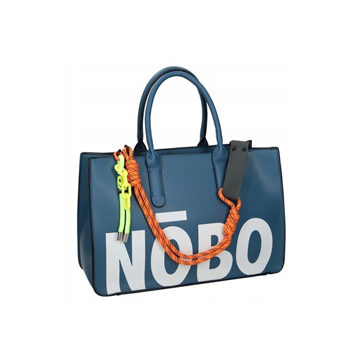 Torba shopper z dużym logo i neonowymi zawieszkami Nobo One size okazja NOBOBAGS.COM