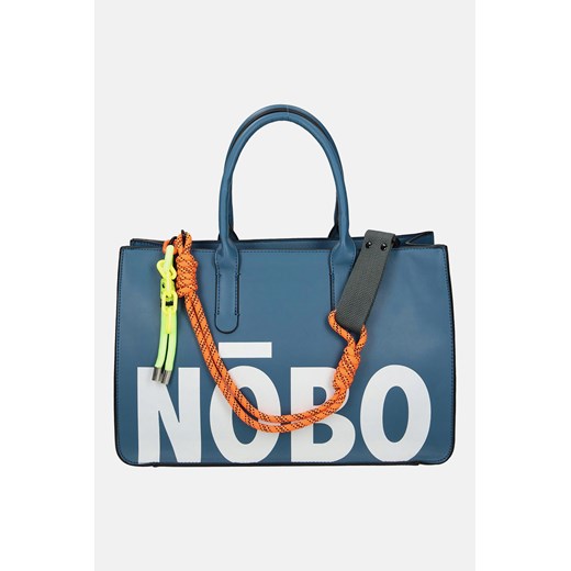 Torba shopper z dużym logo i neonowymi zawieszkami Nobo One size promocyjna cena NOBOBAGS.COM