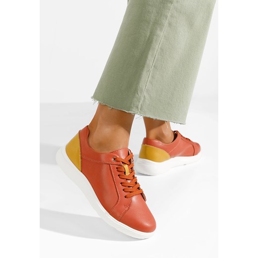 Pomarańczowe sneakersy damskie Emree ze sklepu Zapatos w kategorii Półbuty damskie - zdjęcie 172153849