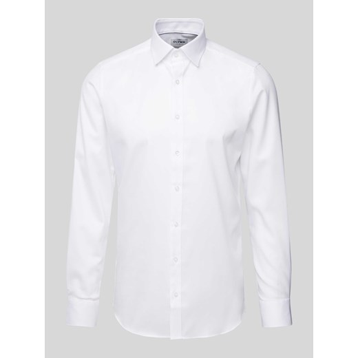 Koszula biznesowa o kroju slim fit z jednolitą fakturą ze sklepu Peek&Cloppenburg  w kategorii Koszule męskie - zdjęcie 172154669