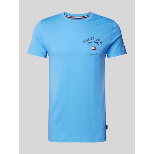 T-shirt z nadrukiem z logo Tommy Hilfiger S Peek&Cloppenburg 