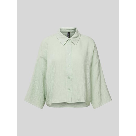 Bluzka krótka z rękawem o dł. 3/4 model ‘NATALI’ ze sklepu Peek&Cloppenburg  w kategorii Koszule damskie - zdjęcie 172155368