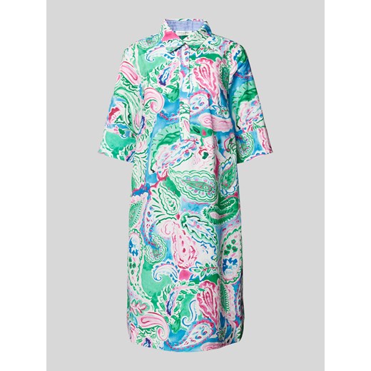 Sukienka koszulowa o długości do kolan ze wzorem na całej powierzchni ze sklepu Peek&Cloppenburg  w kategorii Sukienki - zdjęcie 172155388