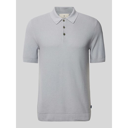 Koszulka polo z fakturowanym wzorem model ‘BLUSANDRI’ ze sklepu Peek&Cloppenburg  w kategorii T-shirty męskie - zdjęcie 172155445