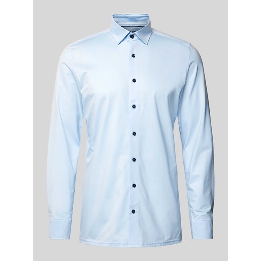 Koszula biznesowa o kroju modern fit z kołnierzykiem typu kent ze sklepu Peek&Cloppenburg  w kategorii Koszule męskie - zdjęcie 172155497