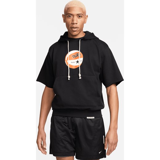 Męska bluza z kapturem z krótkim rękawem Dri-FIT Nike Standard Issue - Czerń ze sklepu Nike poland w kategorii Bluzy męskie - zdjęcie 172155556