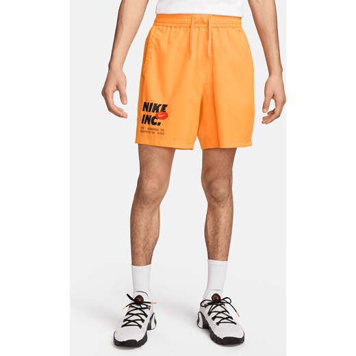 Męskie spodenki do fitnessu bez podszewki 18 cm Dri-FIT Nike Form - Żółty ze sklepu Nike poland w kategorii Spodenki męskie - zdjęcie 172155568