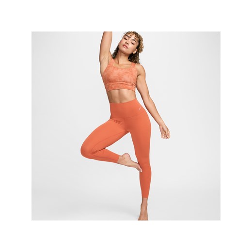 Damskie legginsy 7/8 z wysokim stanem zapewniające delikatne wsparcie Nike Zenvy - Pomarańczowy ze sklepu Nike poland w kategorii Spodnie damskie - zdjęcie 172155595