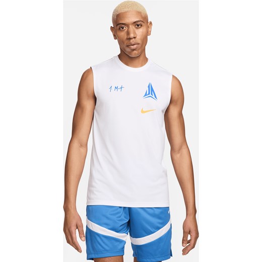 Męska koszulka bez rękawów do koszykówki Dri-FIT Ja - Biel ze sklepu Nike poland w kategorii T-shirty męskie - zdjęcie 172155658