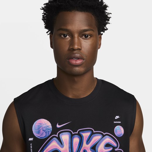 Męska koszulka bez rękawów do koszykówki Dri-FIT Nike - Czerń Nike XXL Nike poland