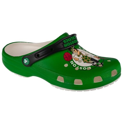 Klapki Crocs Classic Nba Boston Celtics Clog M 209442-100 zielone ze sklepu ButyModne.pl w kategorii Klapki męskie - zdjęcie 172156538