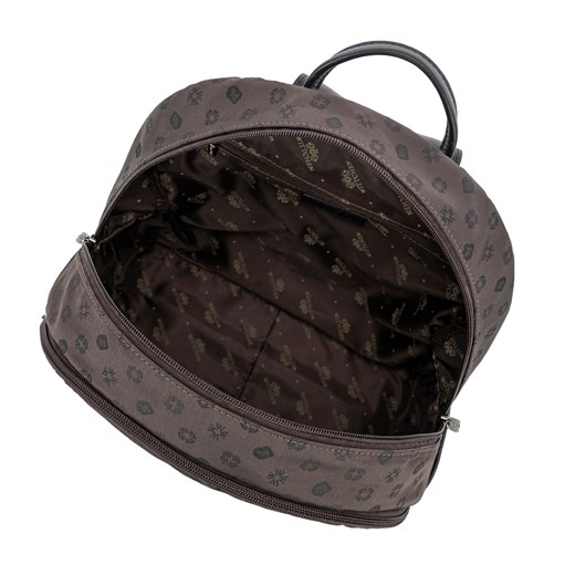 Plecak damski półokrągły elegancki w monogram brązowy WITTCHEN okazja
