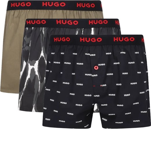Hugo Bodywear Bokserki 3-pack WOVEN BOXER TRIPLET ze sklepu Gomez Fashion Store w kategorii Majtki męskie - zdjęcie 172157855