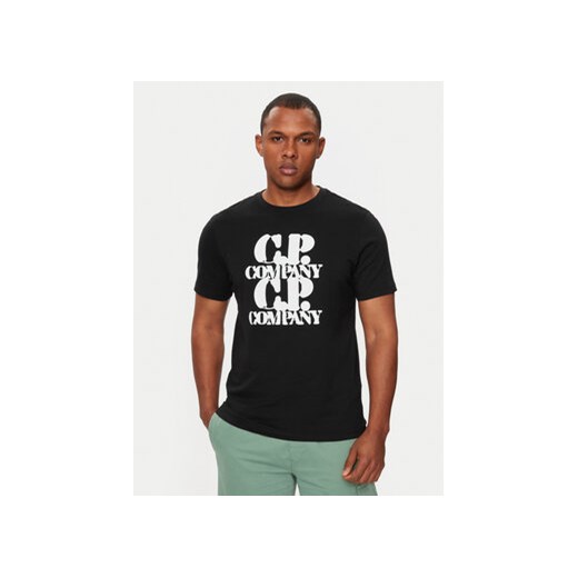 C.P. Company T-Shirt 16CMTS137A005100W Czarny Regular Fit ze sklepu MODIVO w kategorii T-shirty męskie - zdjęcie 172159046