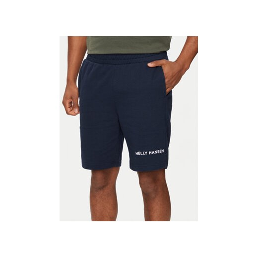 Helly Hansen Szorty sportowe Core Sweat Shorts 53684 Granatowy Regular Fit ze sklepu MODIVO w kategorii Spodenki męskie - zdjęcie 172159195