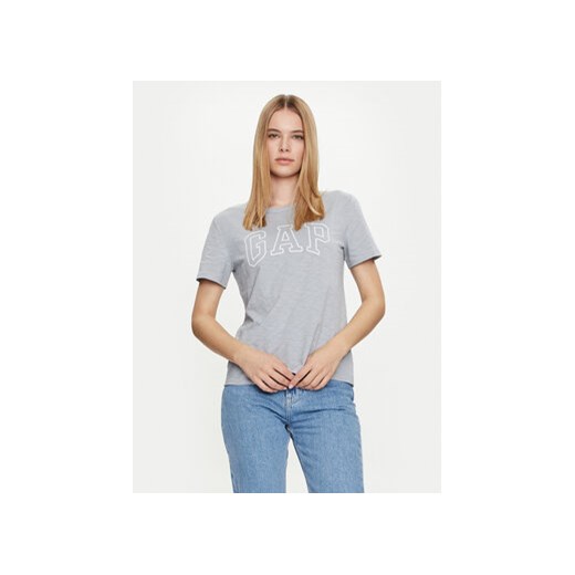 Gap T-Shirt 871344-00 Szary Regular Fit ze sklepu MODIVO w kategorii Bluzki damskie - zdjęcie 172159335