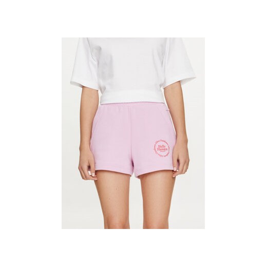 Helly Hansen Szorty sportowe W Core Sweat Shorts 54081 Różowy Regular Fit ze sklepu MODIVO w kategorii Szorty - zdjęcie 172159337
