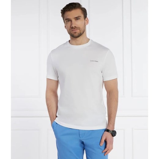 T-shirt męski Calvin Klein biały z krótkim rękawem