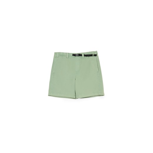 Cropp - Miętowe szorty z paskiem - zielony ze sklepu Cropp w kategorii Spodenki męskie - zdjęcie 172160999