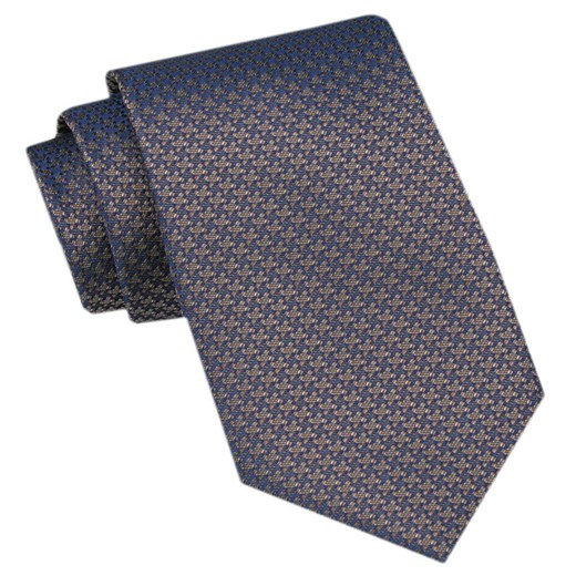 Modny Krawat Męski - Alties - Drobny Wzór w Odcienie Brązu KRALTS1088 ze sklepu JegoSzafa.pl w kategorii Krawaty - zdjęcie 172162919