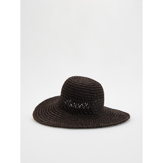 Reserved - Pleciony kapelusz - brązowy Reserved M Reserved