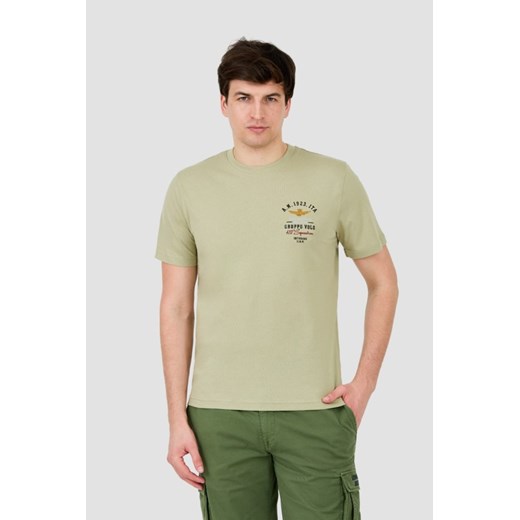 AERONAUTICA MILITARE Zielony t-shirt Short Sleeve, Wybierz rozmiar XXL ze sklepu outfit.pl w kategorii T-shirty męskie - zdjęcie 172163798