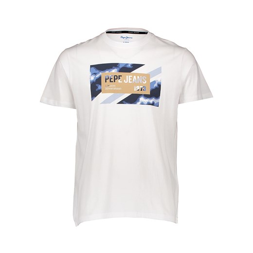 Pepe Jeans Koszulka w kolorze białym ze sklepu Limango Polska w kategorii T-shirty męskie - zdjęcie 172164888