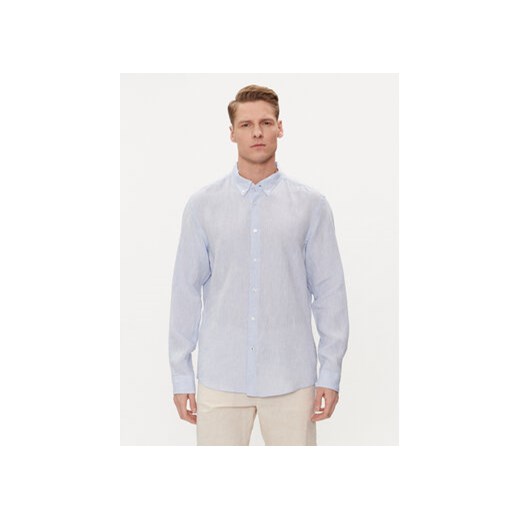 Boss Koszula S-Liam 50513849 Błękitny Regular Fit ze sklepu MODIVO w kategorii Koszule męskie - zdjęcie 172166057