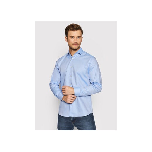 Selected Homme Koszula New Mark 16058640 Błękitny Slim Fit ze sklepu MODIVO w kategorii Koszule męskie - zdjęcie 172166098