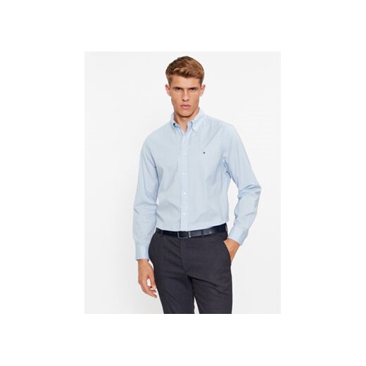 Tommy Hilfiger Koszula Core Flex MW0MW25035 Błękitny Regular Fit ze sklepu MODIVO w kategorii Koszule męskie - zdjęcie 172166159