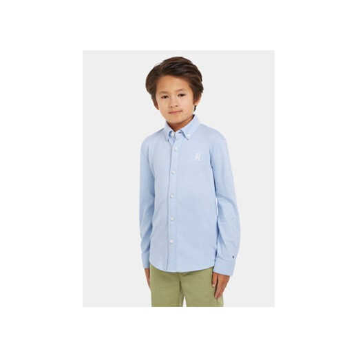 Tommy Hilfiger Koszula Monogram KB0KB08862 Błękitny Slim Fit ze sklepu MODIVO w kategorii Koszule chłopięce - zdjęcie 172166226