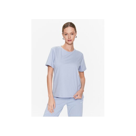 Calvin Klein T-Shirt K20K205410 Błękitny Regular Fit ze sklepu MODIVO w kategorii Bluzki damskie - zdjęcie 172166269