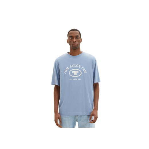Tom Tailor T-Shirt 1035618 Błękitny Regular Fit ze sklepu MODIVO w kategorii T-shirty męskie - zdjęcie 172166309