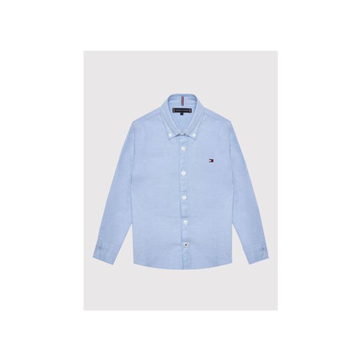 Tommy Hilfiger Koszula Oxford KB0KB06964 M Błękitny Regular Fit ze sklepu MODIVO w kategorii Koszule chłopięce - zdjęcie 172166599