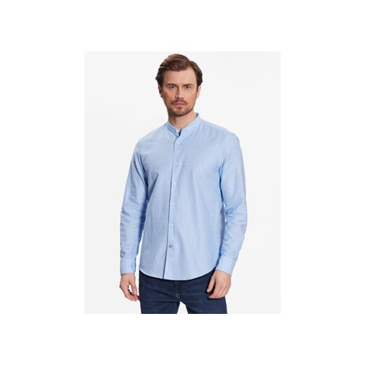 Boss Koszula C-Hal-Standup-223 50490419 Błękitny Casual Fit ze sklepu MODIVO w kategorii Koszule męskie - zdjęcie 172166657