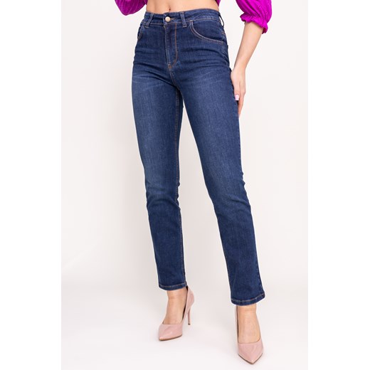 Niebieskie Spodnie Jeansowe NEVY ze sklepu TONO w kategorii Jeansy damskie - zdjęcie 172168189