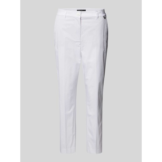 Spodnie materiałowe o kroju regular fit z kantami ze sklepu Peek&Cloppenburg  w kategorii Spodnie damskie - zdjęcie 172171177