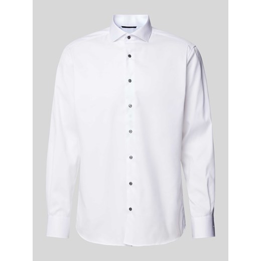 Koszula biznesowa o kroju regular fit z Uni Solid ze sklepu Peek&Cloppenburg  w kategorii Koszule męskie - zdjęcie 172171276
