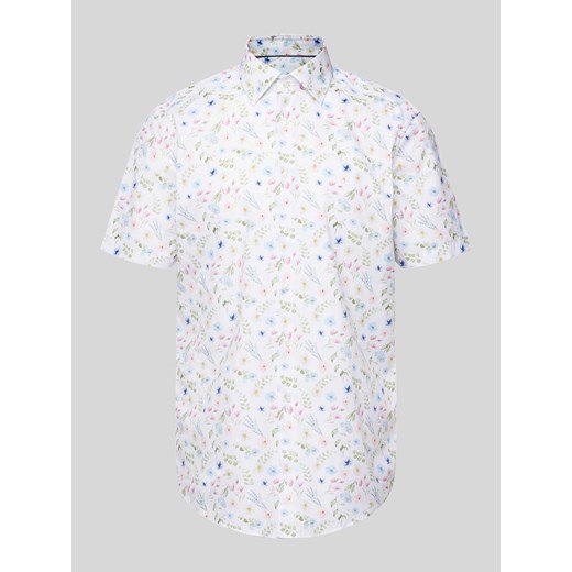 Koszula biznesowa o kroju regular fit z nadrukiem na całej powierzchni ze sklepu Peek&Cloppenburg  w kategorii Koszule męskie - zdjęcie 172171309