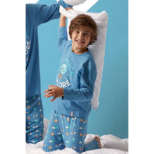 admas Piżama w kolorze niebieskim ze wzorem ze sklepu Limango Polska w kategorii Piżamy dziecięce - zdjęcie 172171687