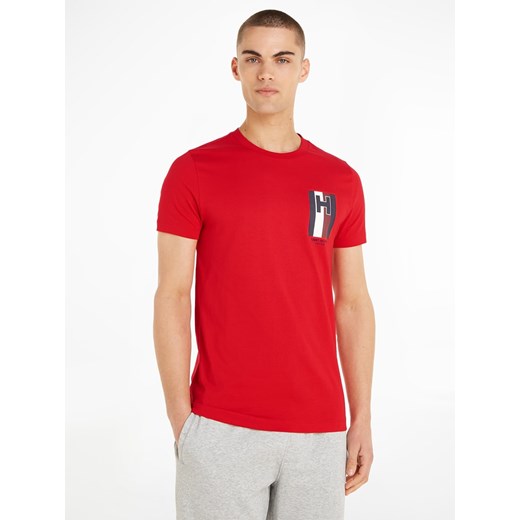 Tommy Hilfiger Koszulka w kolorze czerwonym ze sklepu Limango Polska w kategorii T-shirty męskie - zdjęcie 172171817