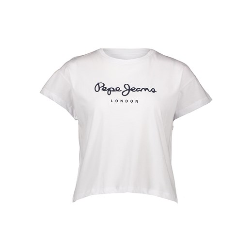 Pepe Jeans Koszulka w kolorze białym ze sklepu Limango Polska w kategorii Bluzki damskie - zdjęcie 172172159
