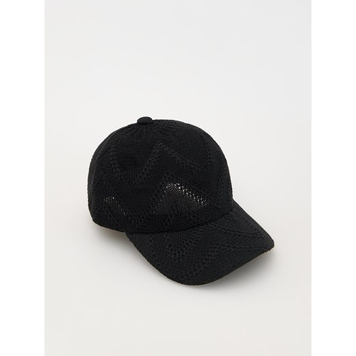 Reserved - Pleciona czapka z daszkiem - czarny ze sklepu Reserved w kategorii Czapki z daszkiem damskie - zdjęcie 172173716