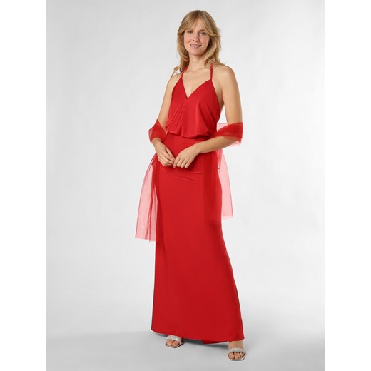Unique Damska sukienka wieczorowa ze stułą Kobiety czerwony jednolity ze sklepu vangraaf w kategorii Sukienki - zdjęcie 172174207