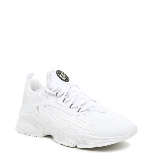 Buty sportowe męskie Plein Sport białe z tkaniny wiązane 