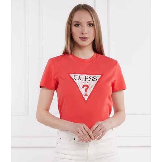 GUESS T-shirt | Regular Fit ze sklepu Gomez Fashion Store w kategorii Bluzki damskie - zdjęcie 172174486