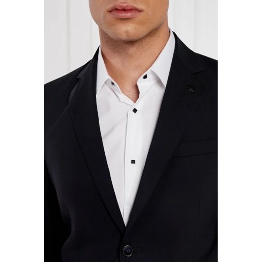 Marynarka męska Karl Lagerfeld elegancka czarna z elastanu 
